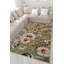 Tapis décoratif vert à motif floral-247620008