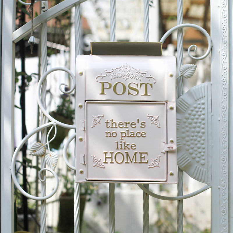 Ean Vintage Wall Mounted Letterbox - Post Box for Outdoor,  Letter Box for Wedding Decor