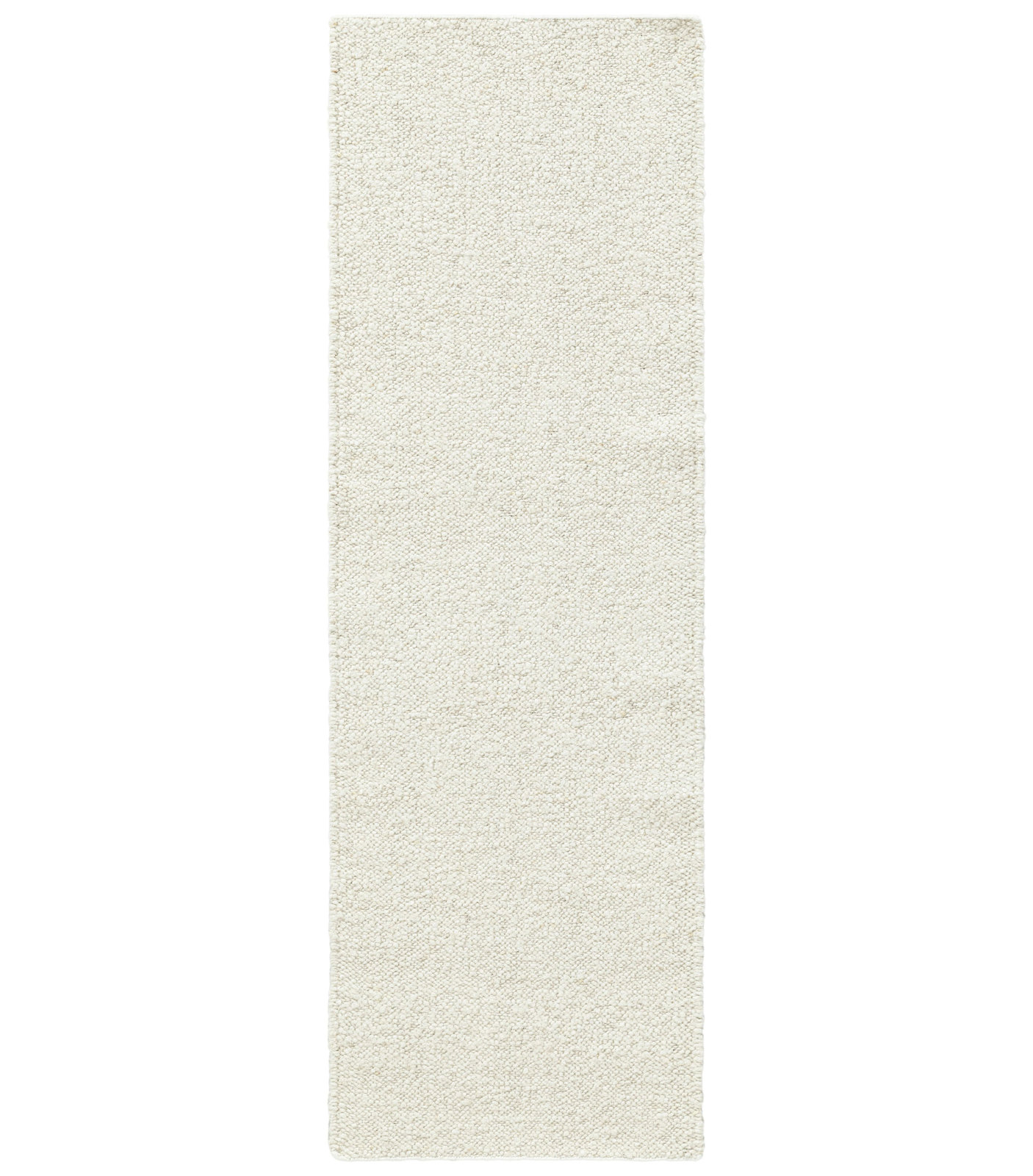 Flatweave Wool Rug, Runner 2'6" x 8', Ivory