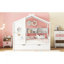 Lit simple en bois avec lit gigogne en bois, conception moderne pour enfants avec tablette de rangement-1841584871-1841584870