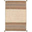 Striped Area Rug in Ivory