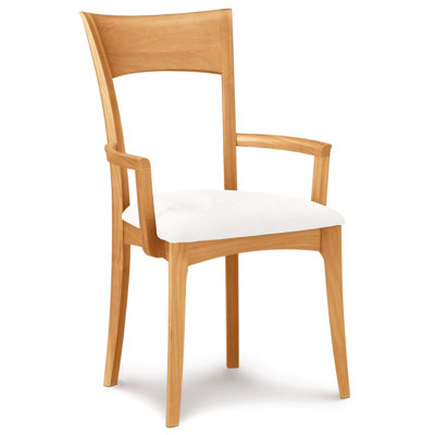 Ingrid 19.25'' H Upholstered Cherry Armchair