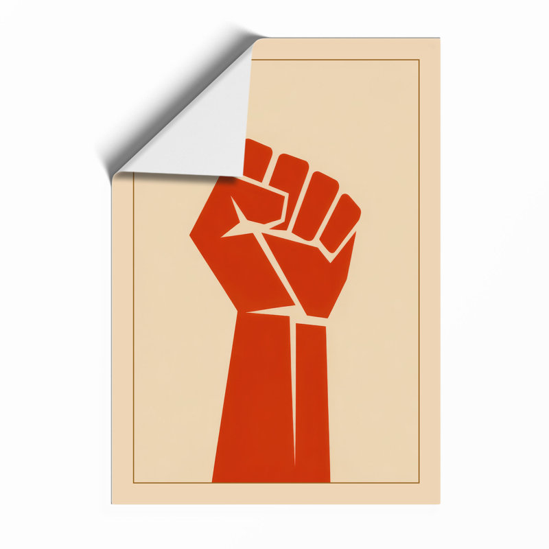 Raised Fist Graphic - Print, Unframed, A2 - 59.4 x 42.0 cm