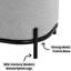 Tabouret d'appoint et repose-pieds gris Daryla-528914407