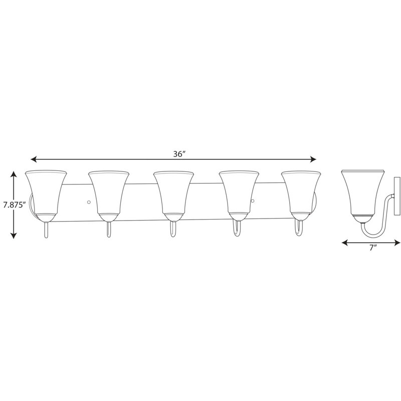 Francisca 4 - Light Dimmable Vanity Light, Brushed Nickel