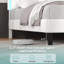 Ensemble de chambre à coucher 3 pièces avec lit en cuir à éclairage DEL intelligent et 2 tables de chevet modernes-350918548-350918551