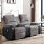 Mitrita 2 Seater Rise Recliner Upholstered Loveseat Sofa with Drinks Console-1409085010-1409085013