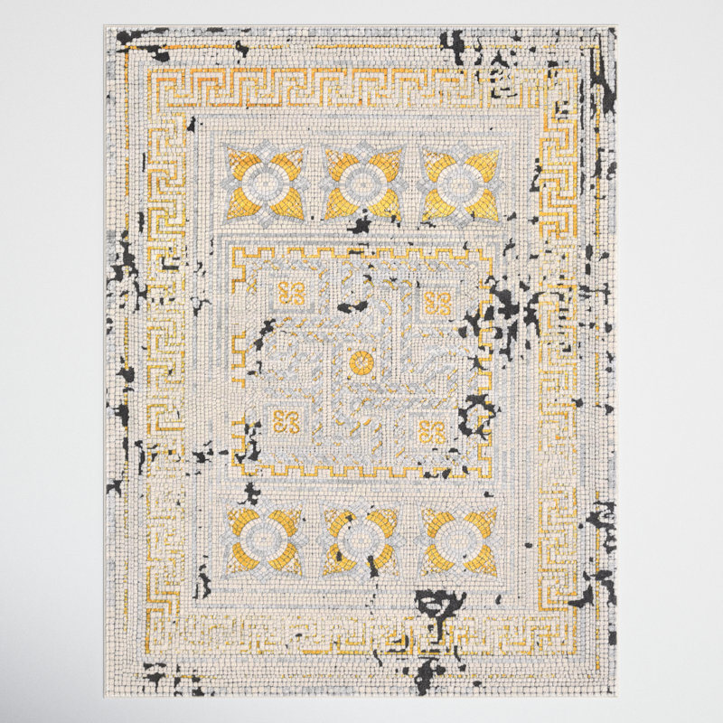 Tapis d'intérieur Imane, Rectangle 6 pi 7 po x 9 pi 6 po