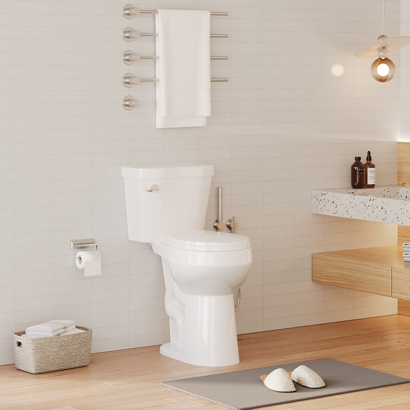 Toilettes deux pièces avec siège à fermeture en douceur pour salle de bain