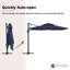 Parasol en porte-à-faux carré Gilda-263826255