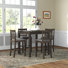 Ance 4-Person Solid Wood Counter-Height Dining Set
