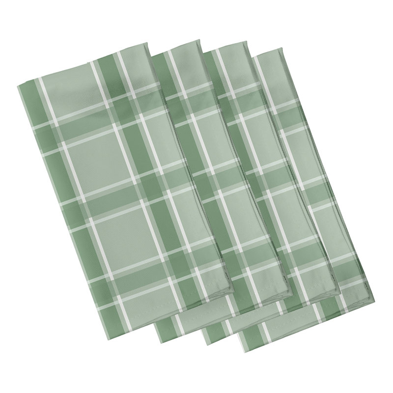 Lamicheal Criss Cross Applesauce Napkins, Green