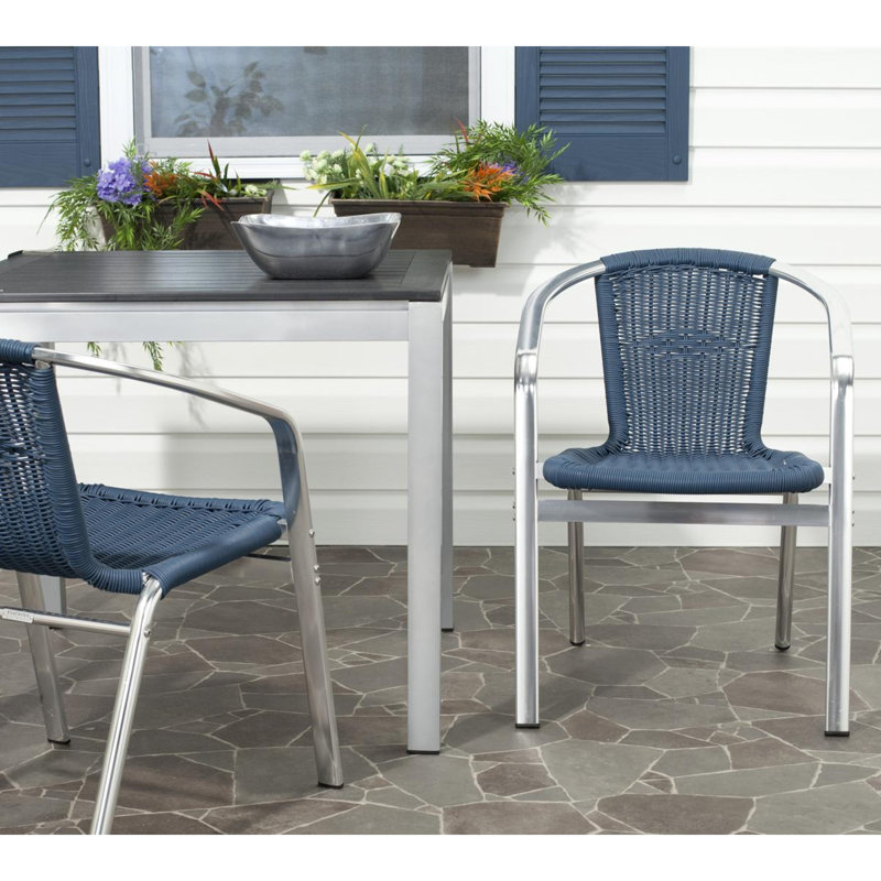 Fauteuil de patio Kaster, Bleu