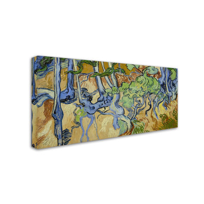 «Tree Roots» par Vincent Van Gogh - reproduction d'art sur toile tendue