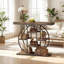 Console chic avec tablettes à plusieurs niveaux, table de canapé moderne, table de hall d'entrée polyvalente, table de rangement, table d'appoint (seulement 1 table console)