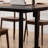 Black solid wood height-adjustable table-572662623