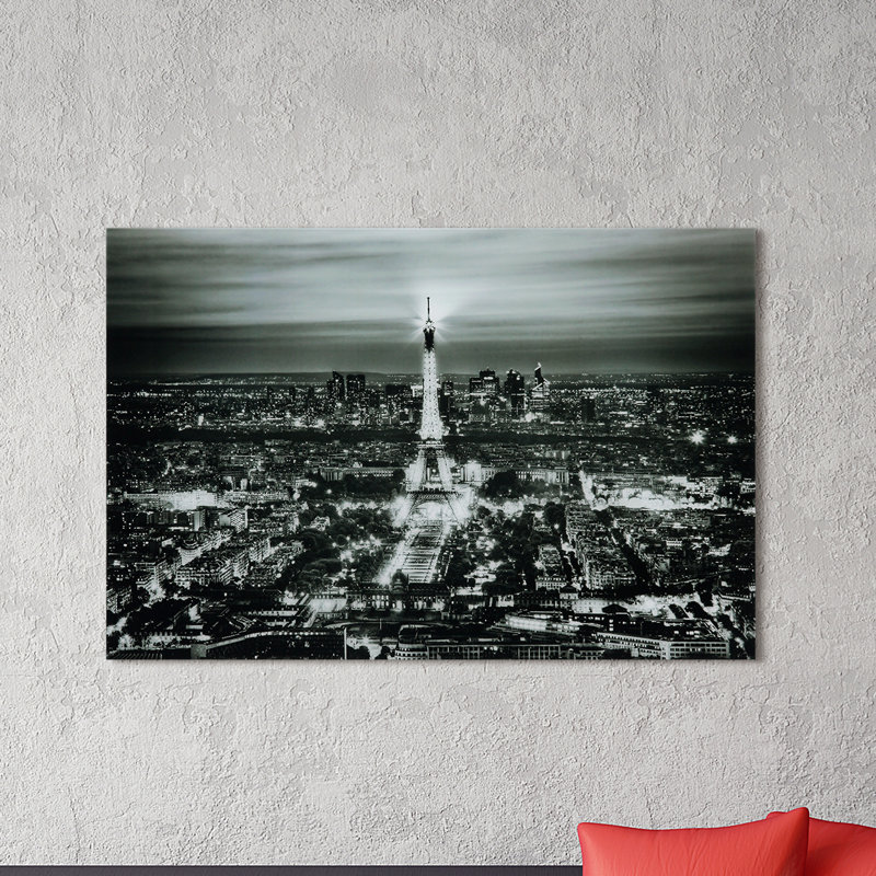 « paris night », reproduction de photo sur verre