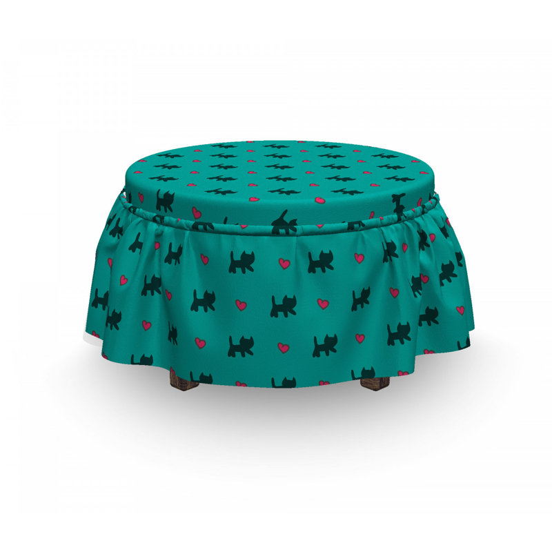 Box Cushion Ottoman Slipcover