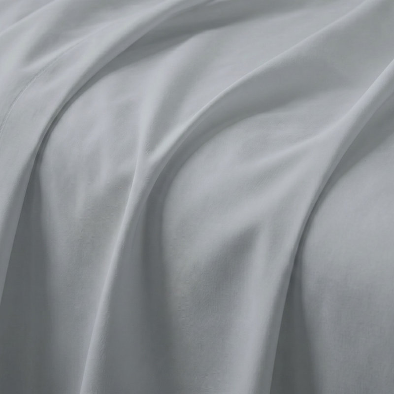 Ensemble de draps pour lit simple en microfibre brossée 3 pièces Pewter, Très grand simple, Étain