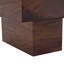 Table basse moderne en noyer texturé en MDF de 43,3 po x 21,6 po x 17,2 po, design simple et fonctionnel pour le salon ou l’appartement