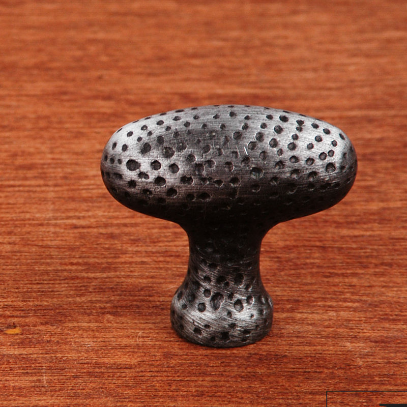 CK Series Oval Knob, Distressed Nickel