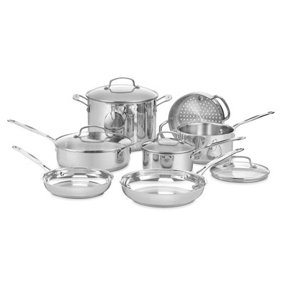 Cuisinart Chef's Classic 11 Piece Stainless Steel Cookware Set