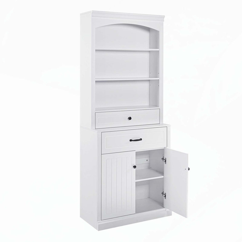 Armoire de rangement polyvalente avec plusieurs compartiments et tablettes personnalisables