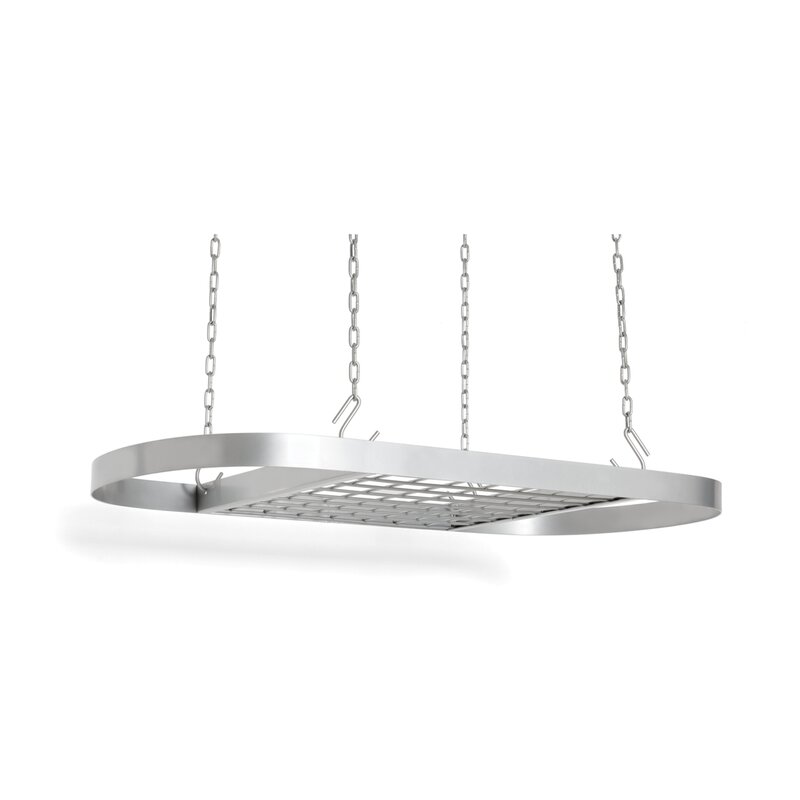 Rebrilliant Steel Oval Hanging Pot Rack only $49.99: eDeal Info