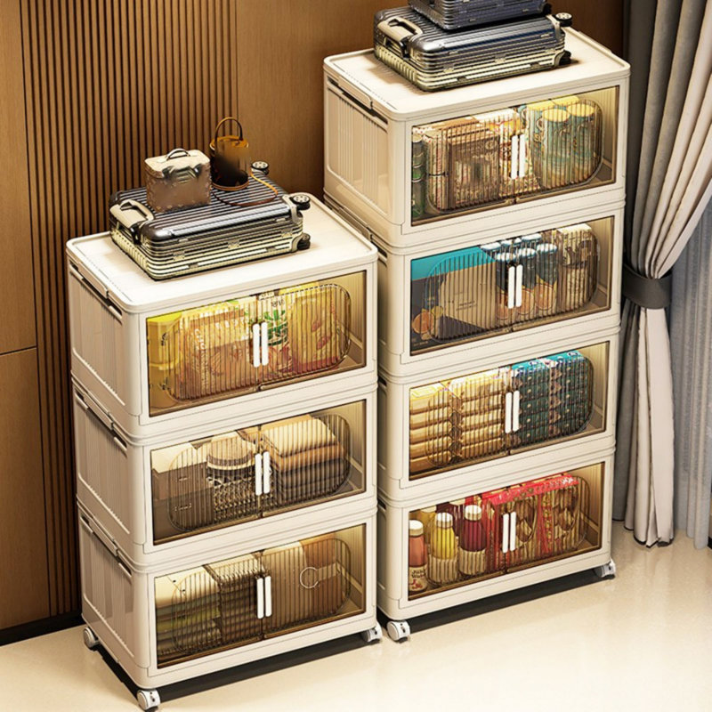 Plastic Storage Cabinet with Wheels