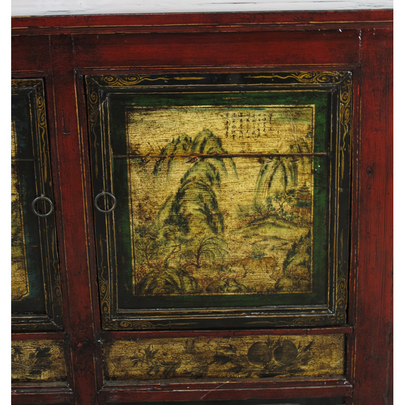 Mongolia 81.5 in. W Solid Wood Sideboard