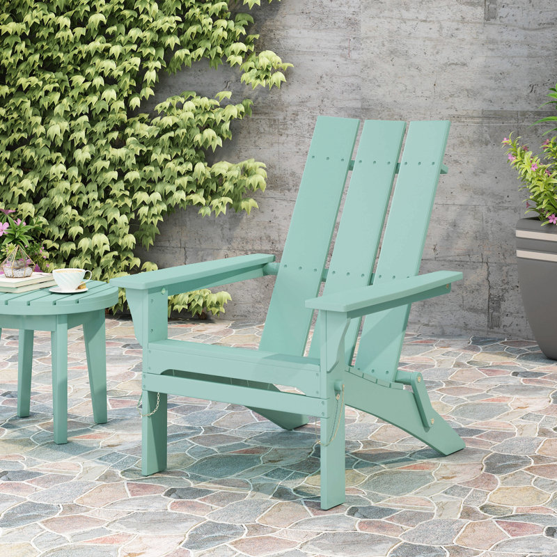 Chaise Adirondack pliable de conception rustique, Menthe
