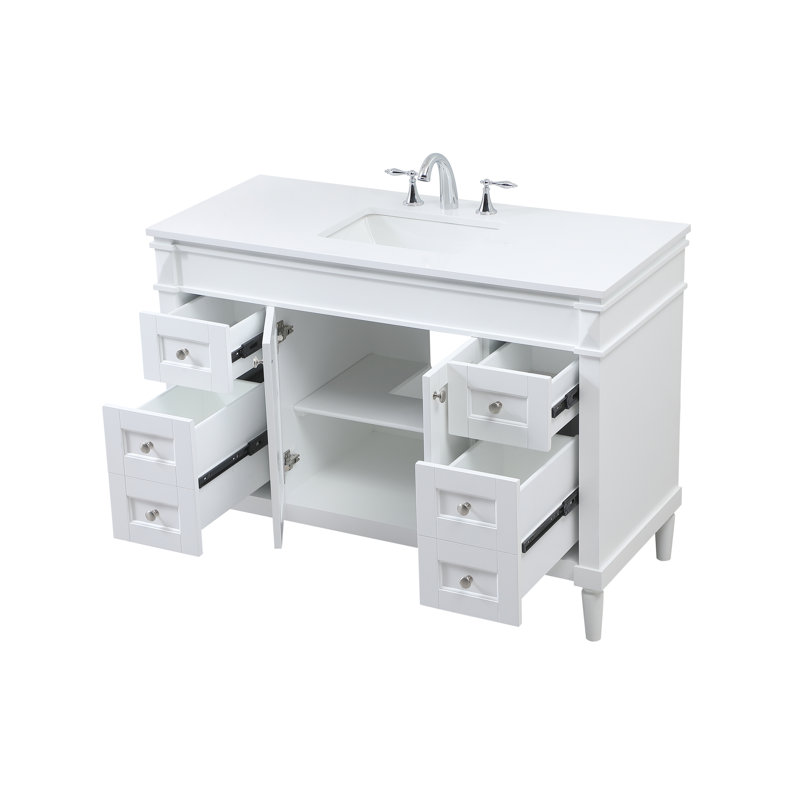 Meuble-lavabo simple 48 po Farber, Blanc