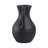 Kenith Handmade Terracotta Decorative Vase with Handle – Artisan Pottery Accent Vessel with Rustic Charm - Black-117574212