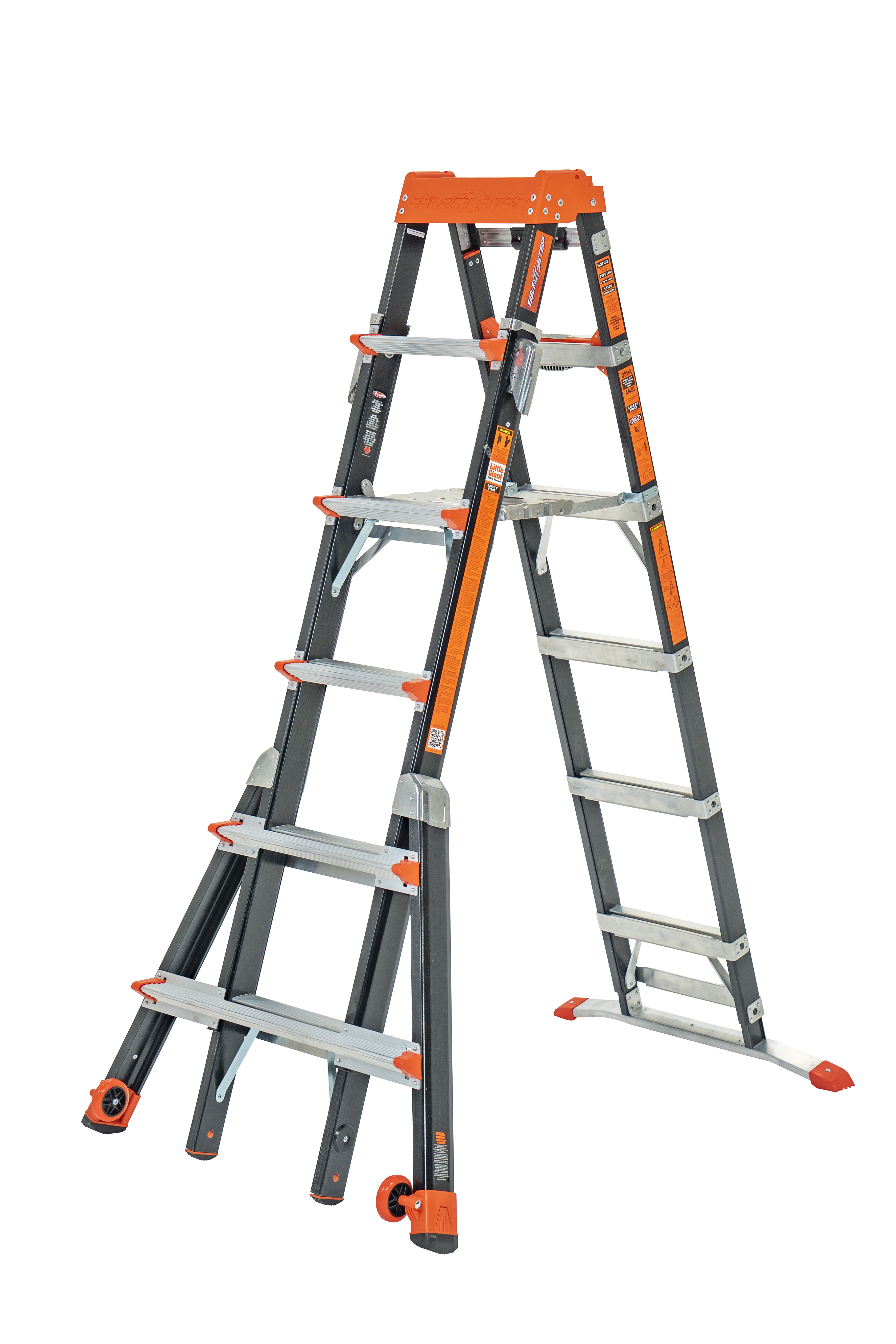 Little Giant Ladder 5 - Step Fiberglass Lightweight Folding Multi