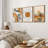 Mid-Century Geometric Sun Desert Plants - 3 Piece Floater Frame Graphic Art Set on Canvas-73721073-73721076