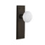 Plaque avec bouton de porte en porcelaine blanche New York