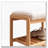 Solid Wood Shoe Bench with High-Rebound Sponge Cushion-187087774
