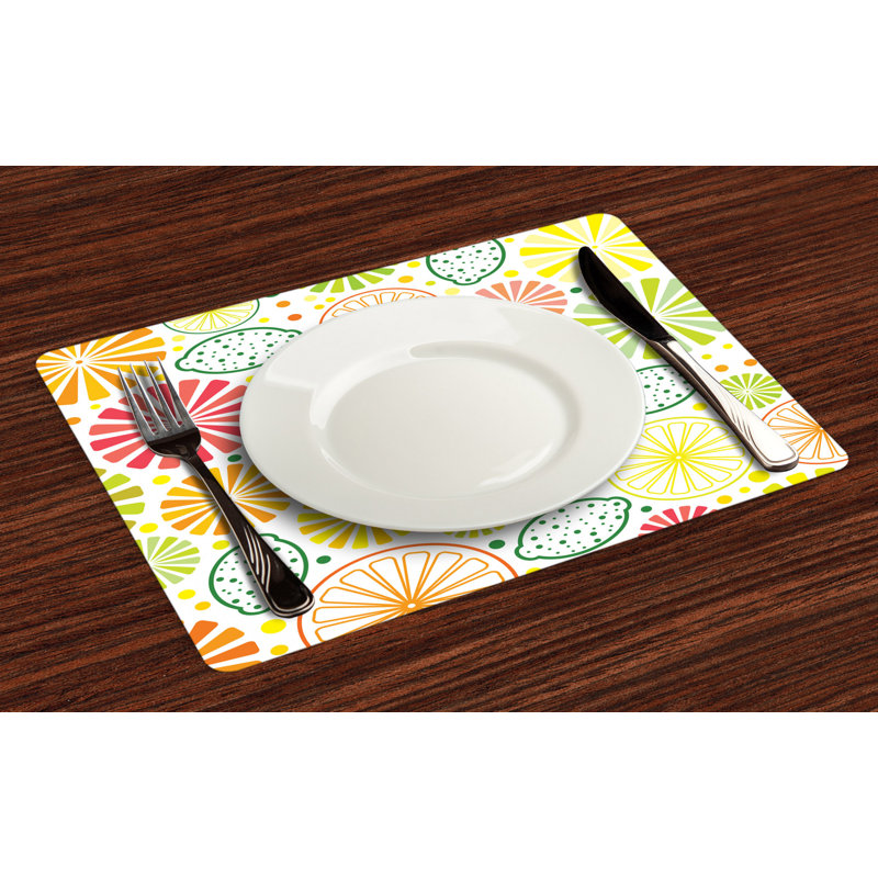 Polyester Geometric Rectangle Placemat