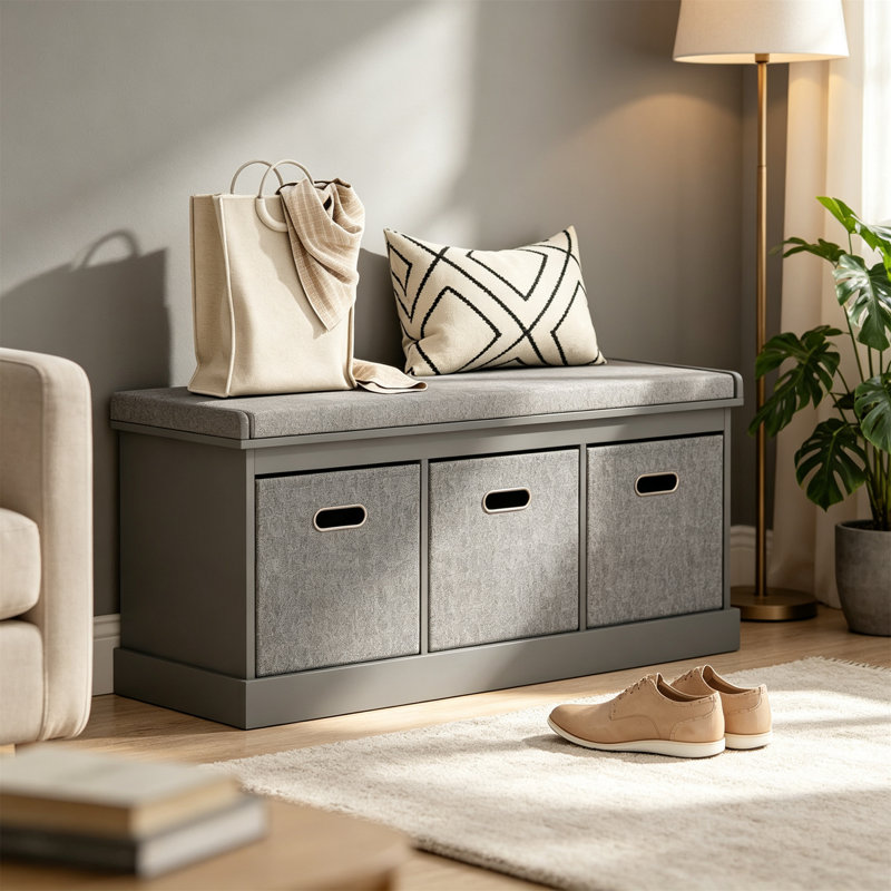6 Pair Shoe Storage Bench