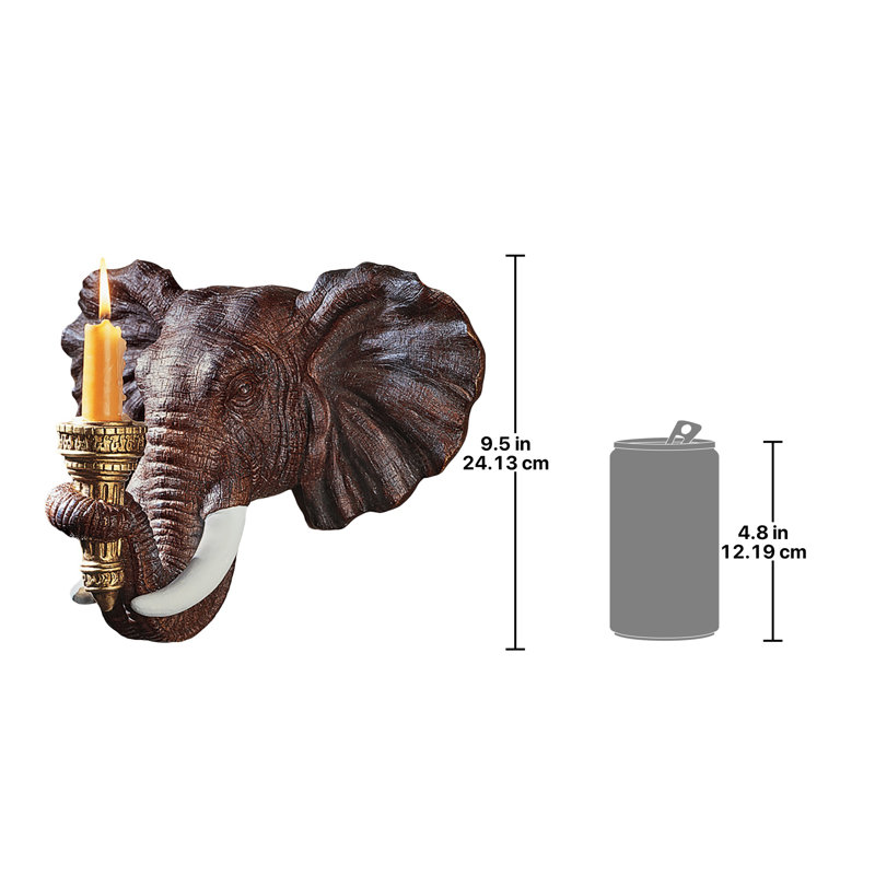 Elephant Sculptural Wall Sconce