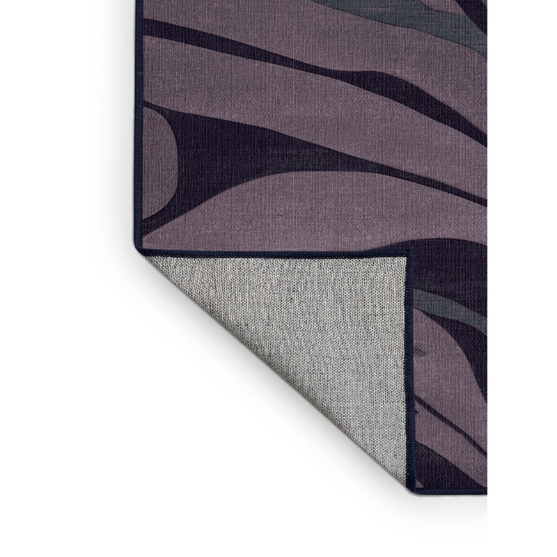 Tapis mauve lavable à la machine, Rectangle 2 pi x 3 pi