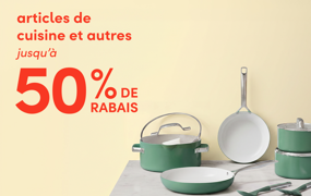 articles de cuisine et autres en solde