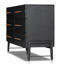 Commode 6 tiroirs Rosedale - Chêne ébène