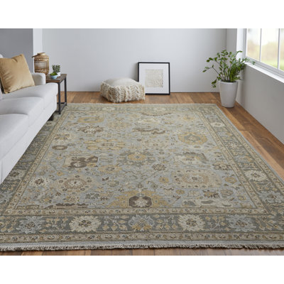 Tapis rectangulaire en laine 5 pi 6 po x 8 pi 6 po Corbitt Rectangle