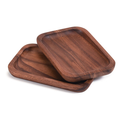 Assiettes rectangulaires Kalmar Home - petites - S / 2 Rosecrans