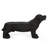 Lightweight Concrete Dog Still Bench - Design, No Assembly Required, 31.69" W X 8.72" D 16.26" H Attractive Refined Theme, Concrete, Assembly,
