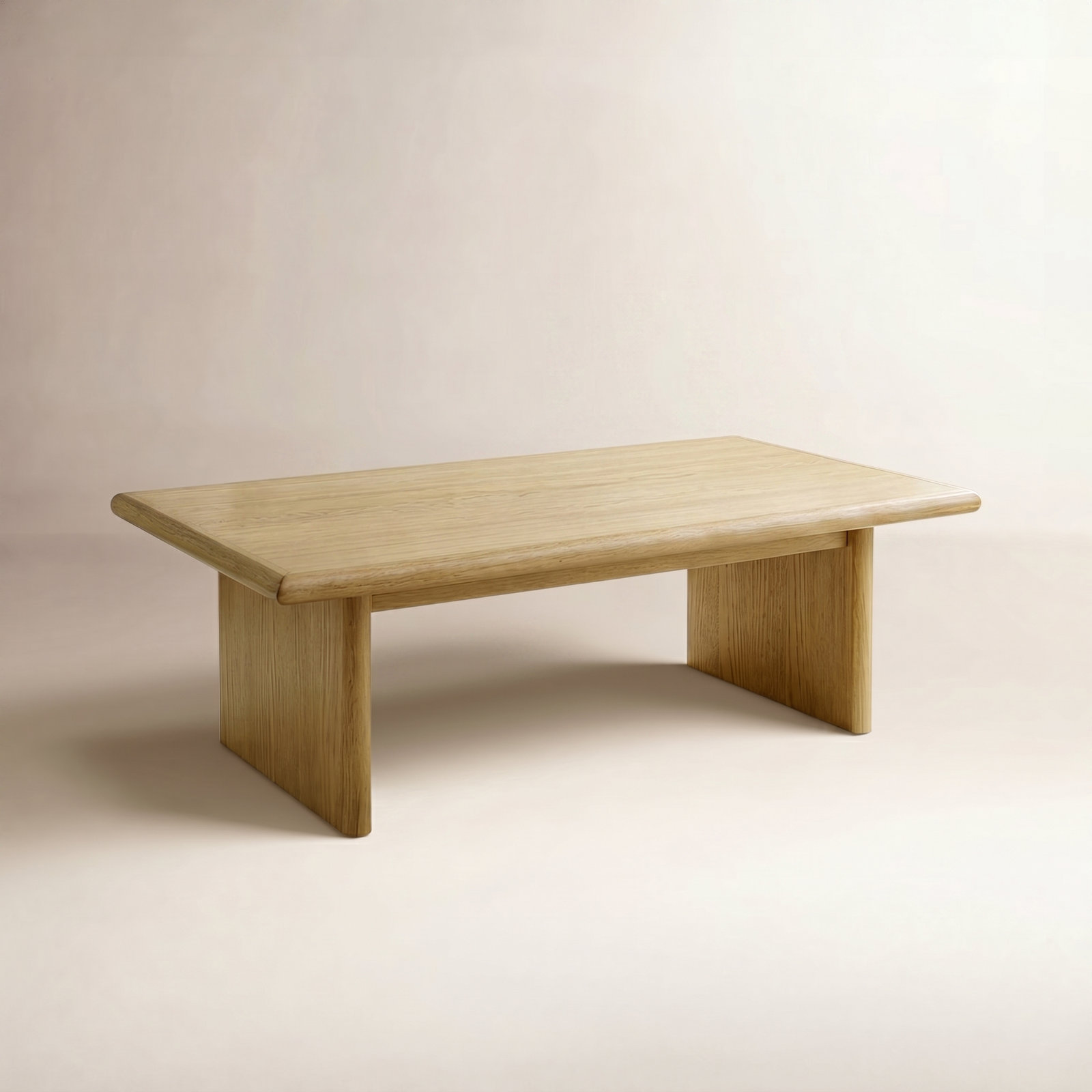 Soleil 42" Coffee Table, Blonde Oak