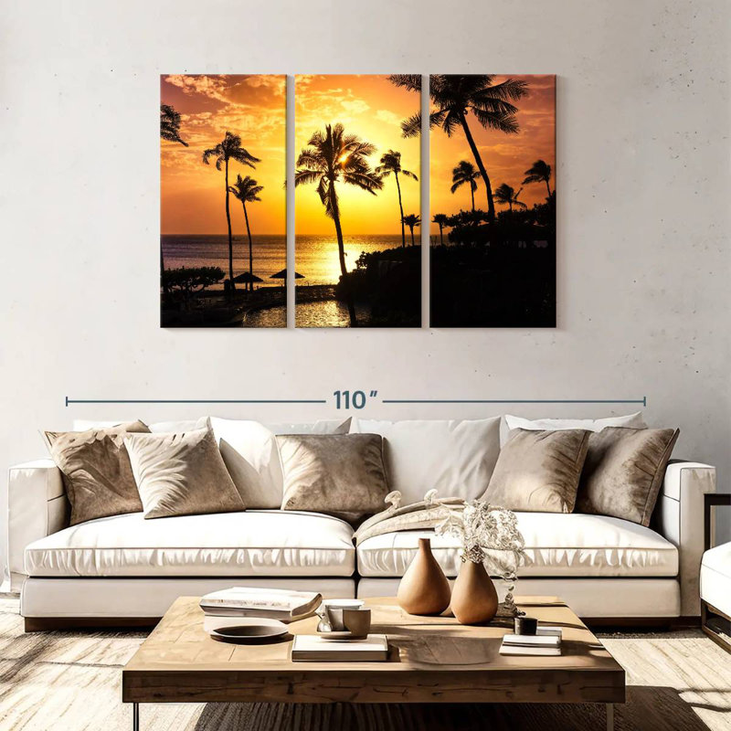 Gillard Maui Sunset Shadows, 48" H x 74" W