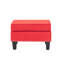 Yuki Fabric Upholstered Ottoman with Plastic Legs-2097993693