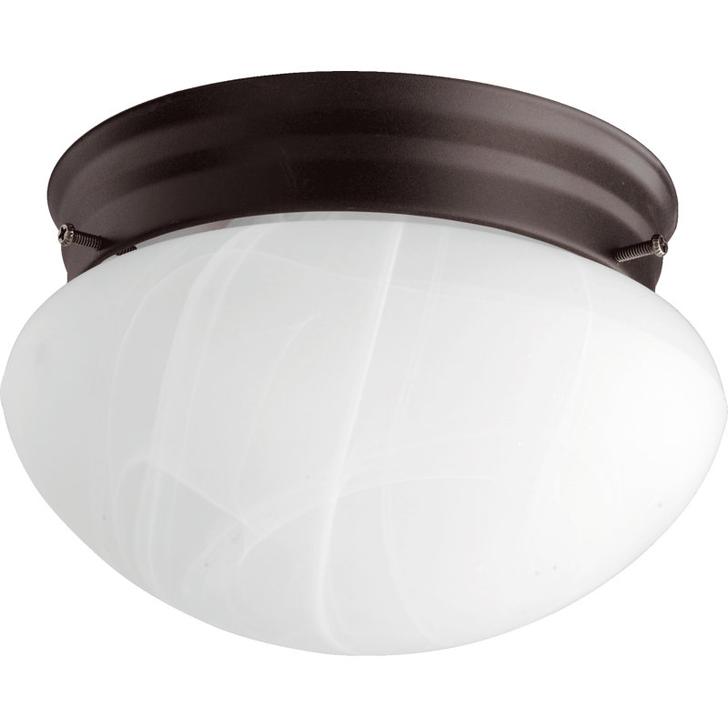 Brea Flush Mount, 4.5" H x 7" W x 7" D, Oiled Bronze